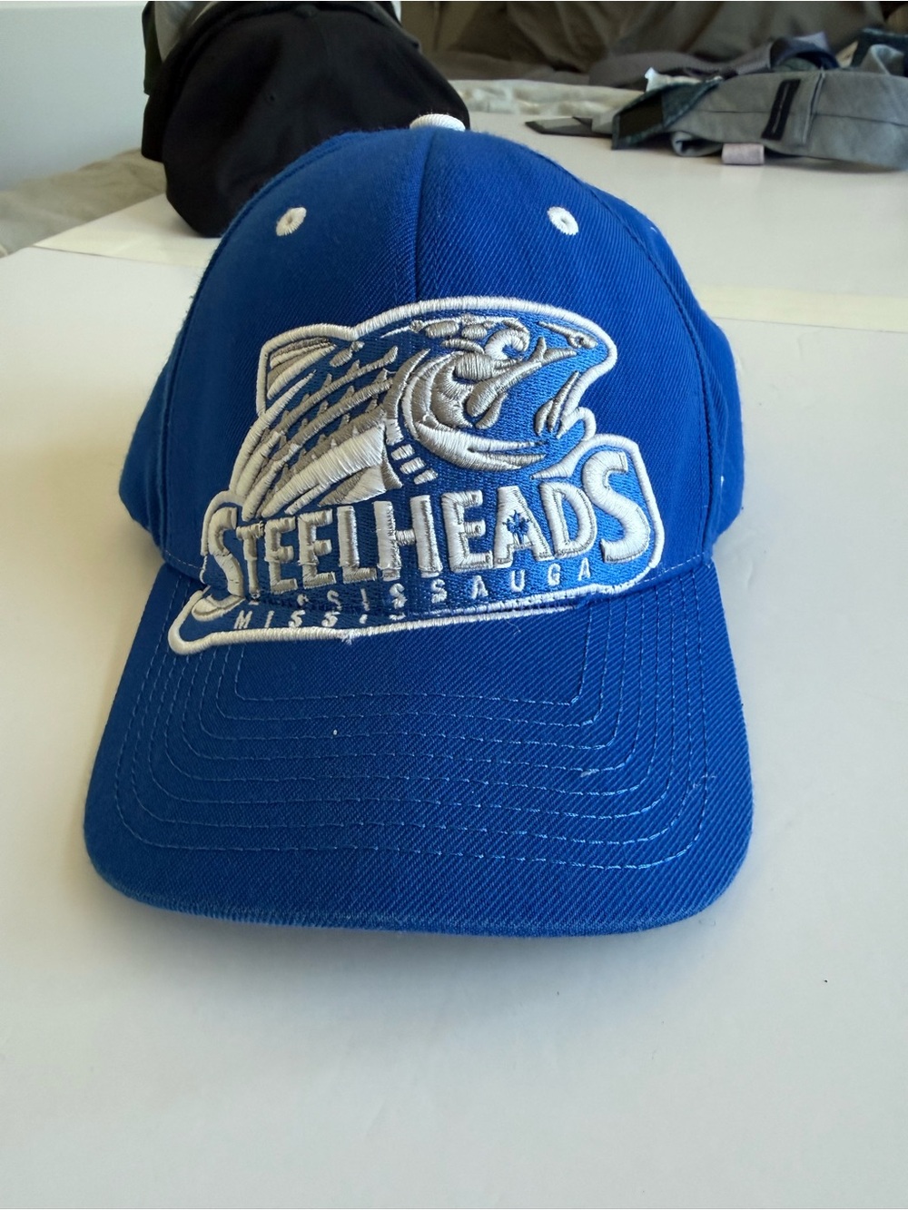 Mississauga Steelheads Blue Embroidered Baseball Cap Rare